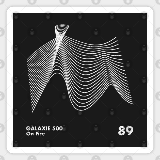 Galaxie 500 / On Fire / Minimalist Artwork Design Magnet by saudade